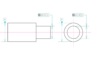同心度と同軸度の違い Jisの定義や幾何公差の記号など